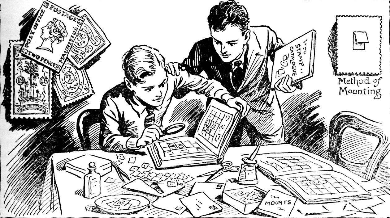 Freuden des Briefmarkensammelns, 1937 von Unbekannt