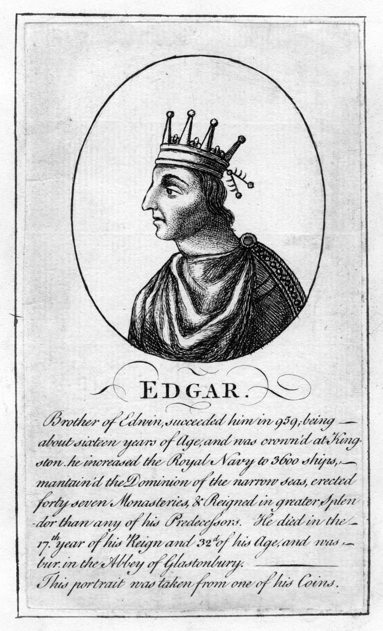 König Edgar von England, 944-975 n. Chr. von Unbekannt