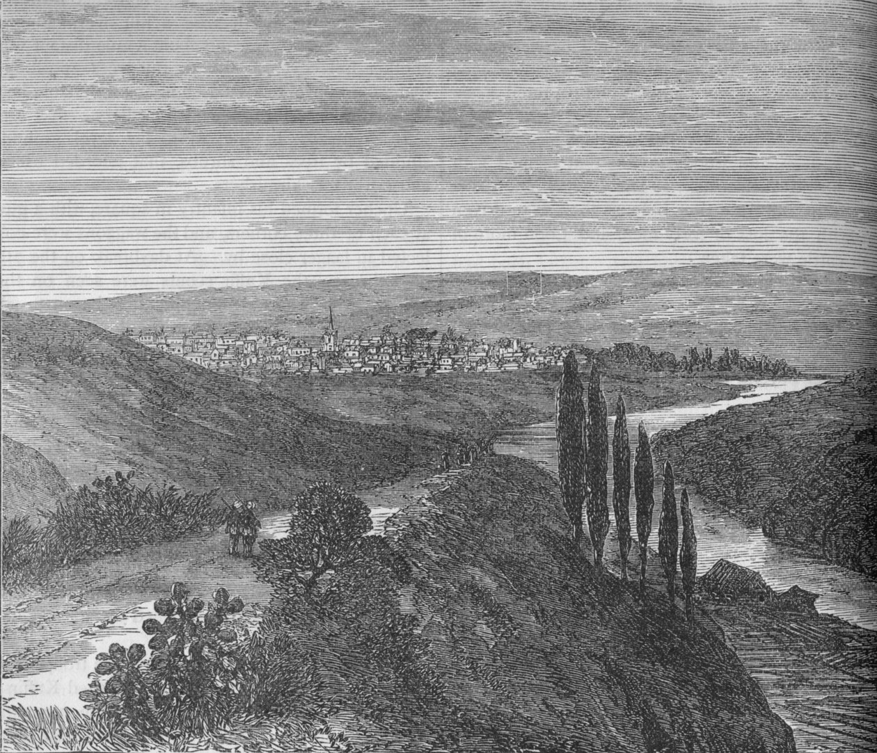 King Williams Town, von der Nähe des Aquädukts, um 1880 von Unbekannt