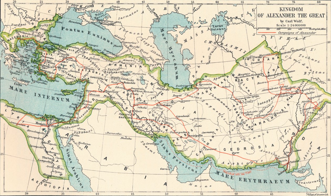 Königreich Alexanders des Großen, um 1901, 1902 von Unbekannt
