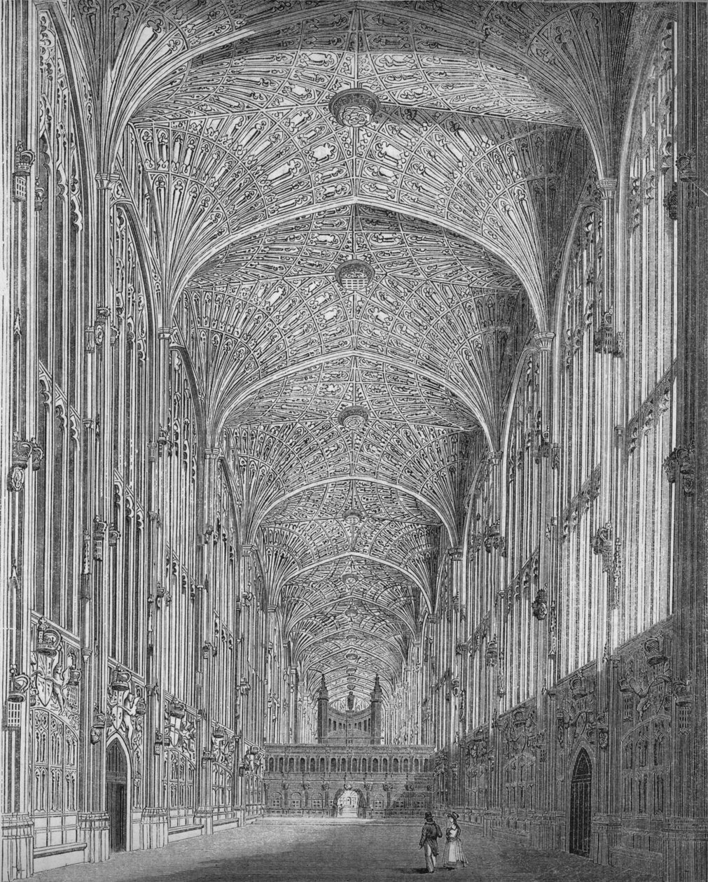 Kings College Chapel, 1845 von Unbekannt