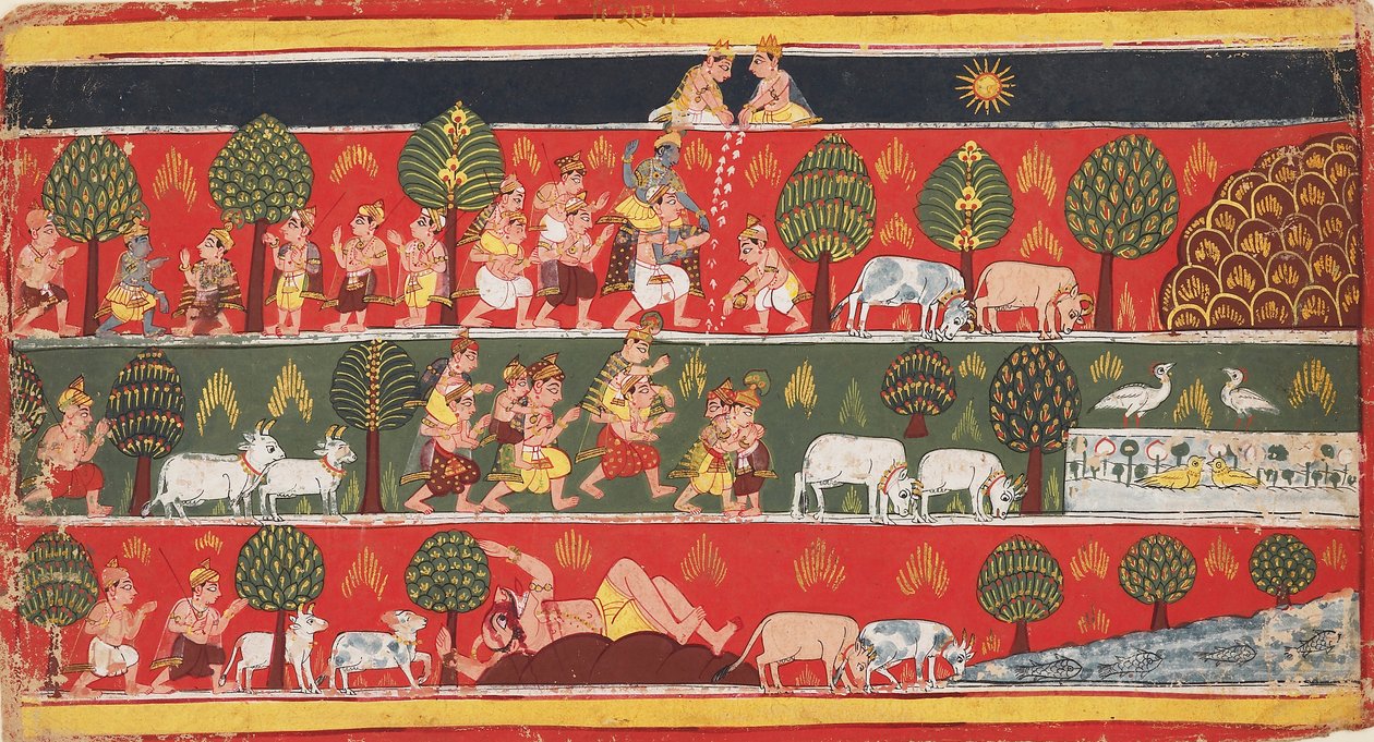 Krishna und die Gopis von Unbekannt