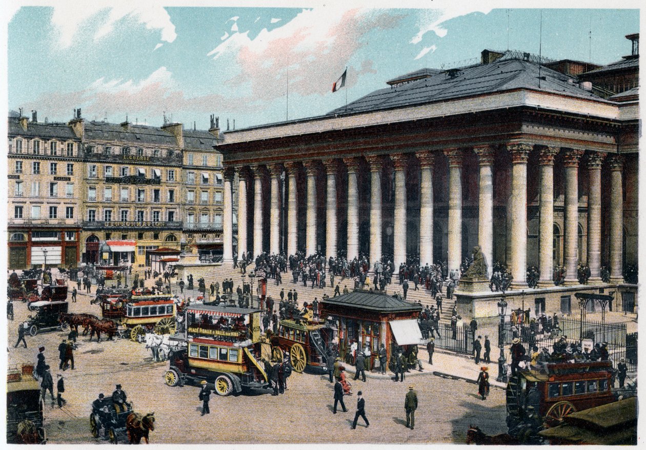 La Bourse, Paris, um 1900 von Unbekannt