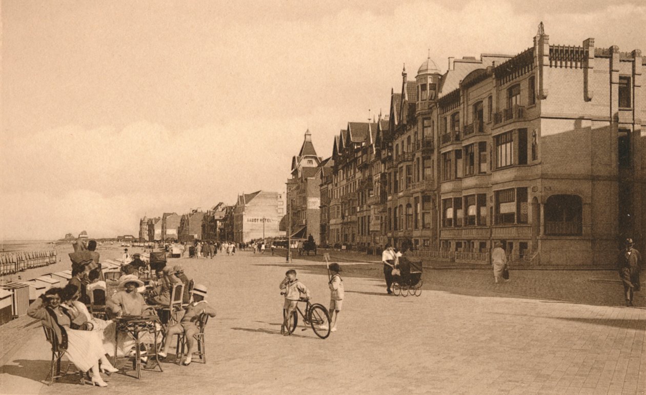 La Digue, Die Promenade, um 1900 von Unbekannt