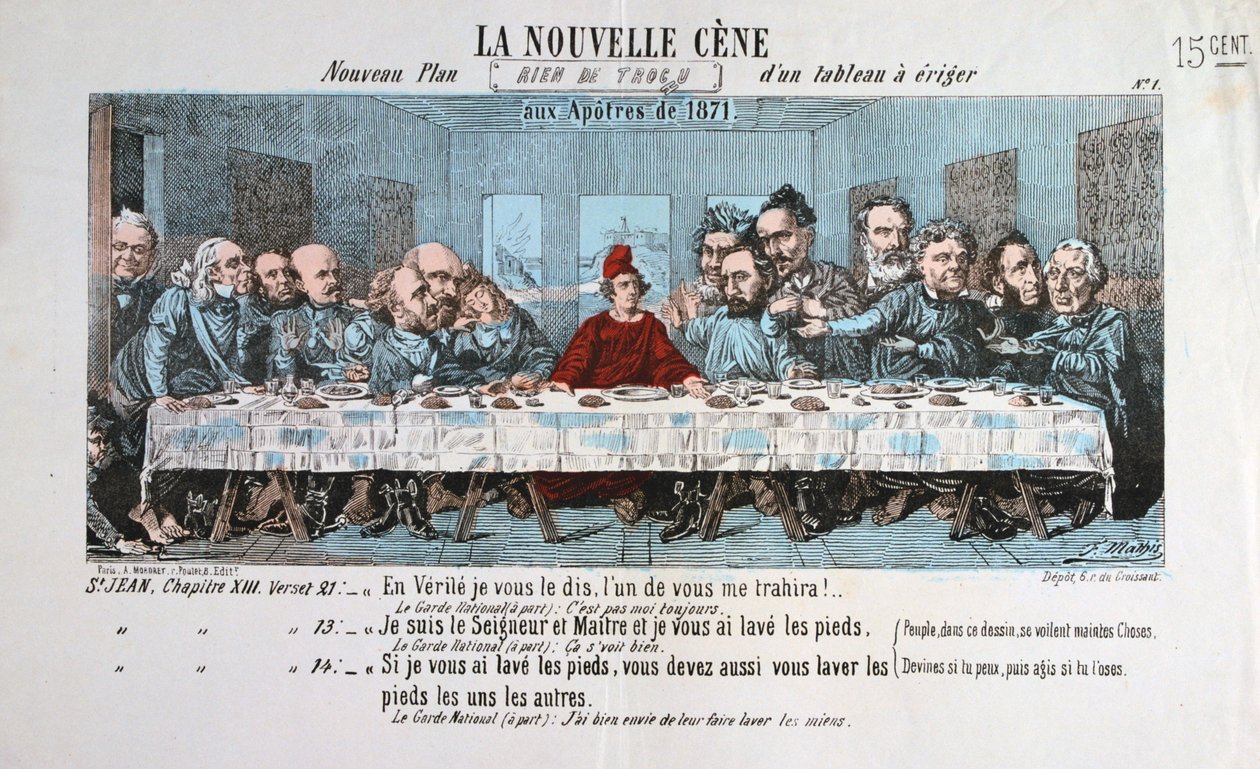 La Nouvelle Cène, Pariser Kommune, 1871 von Unbekannt