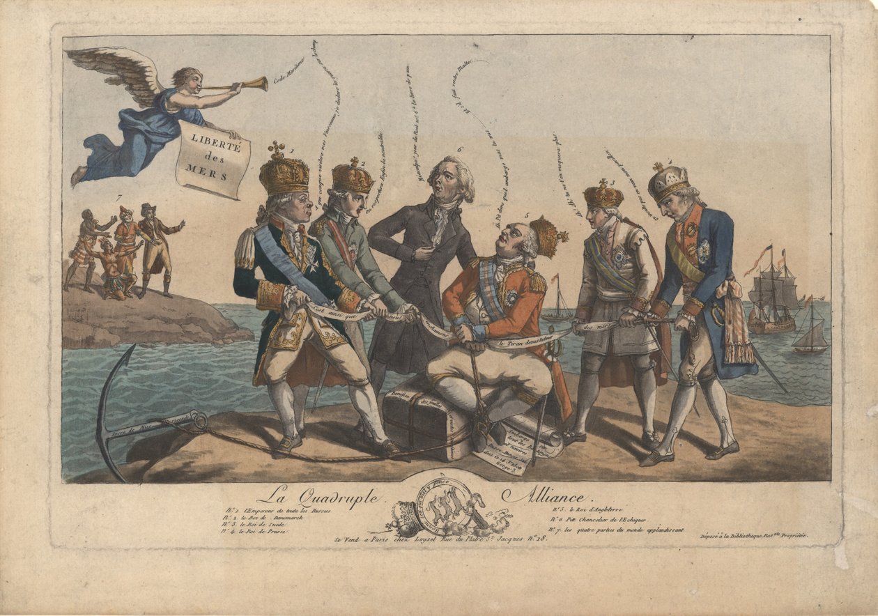 Die Vierfache Allianz, 1800 von Unbekannt