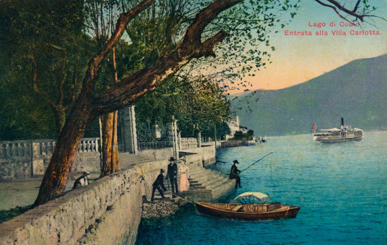 Lago di Como. Eingang zur Villa Carlotta, ca. 1888 von Unbekannt
