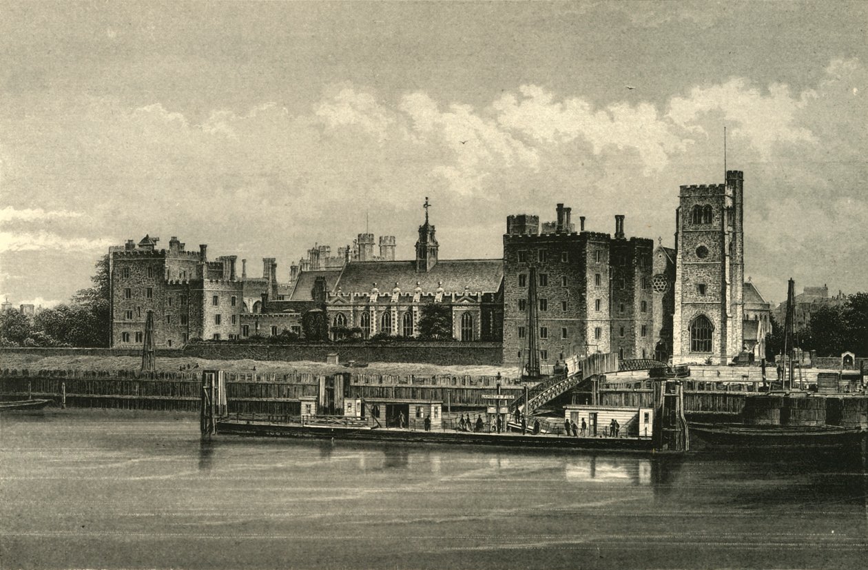 Lambeth Palace, um 1876 von Unbekannt
