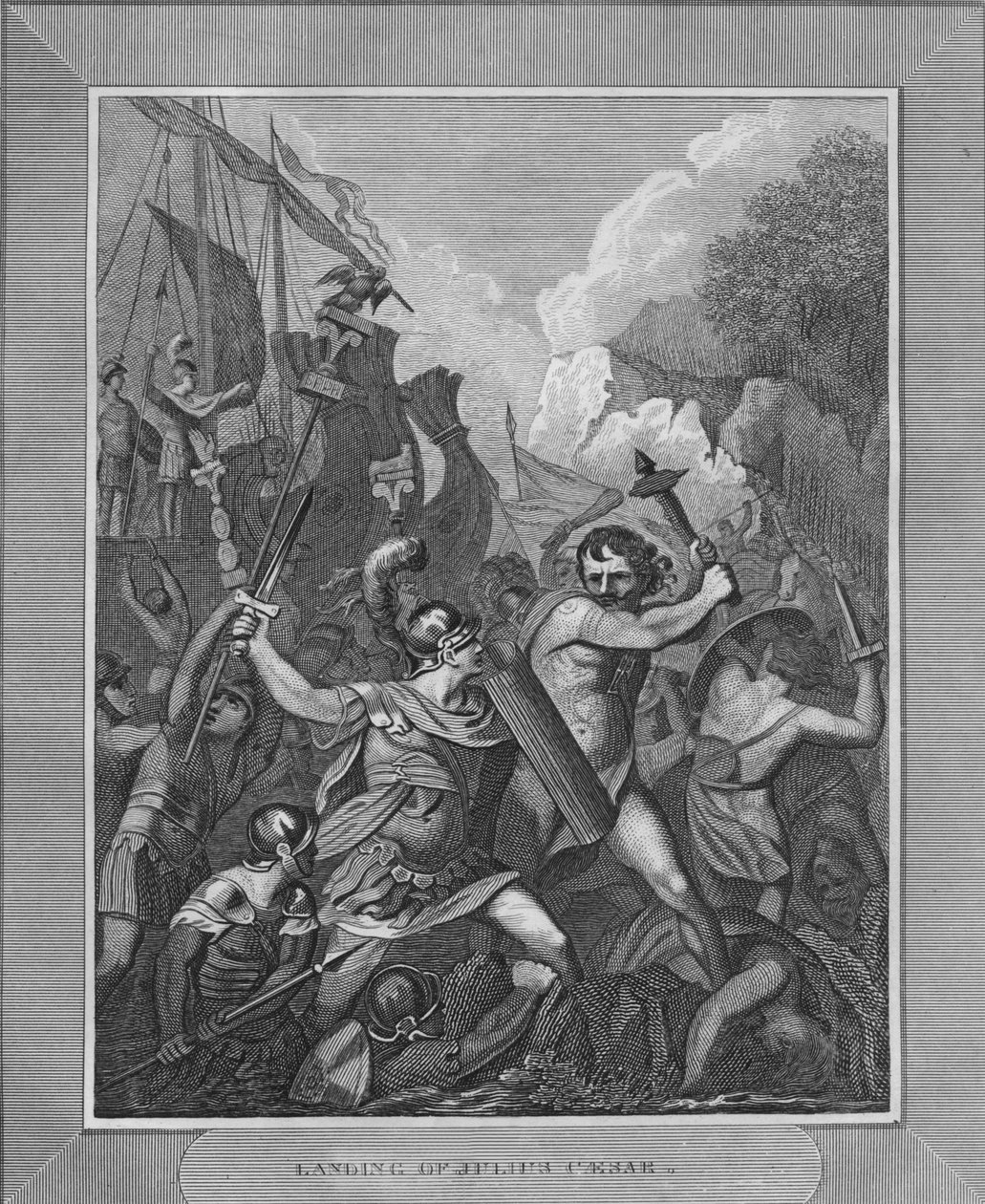 Landung von Julius Caesar, 1838 von Unbekannt