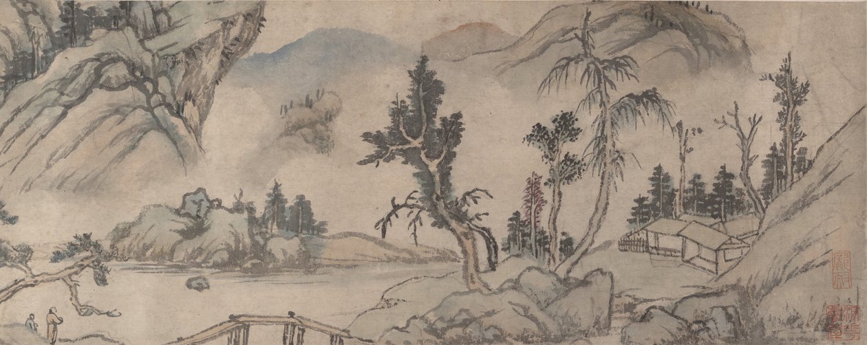 Landschaft, frühes 20. Jahrhundert, falsches Datum 1577 von Unbekannt