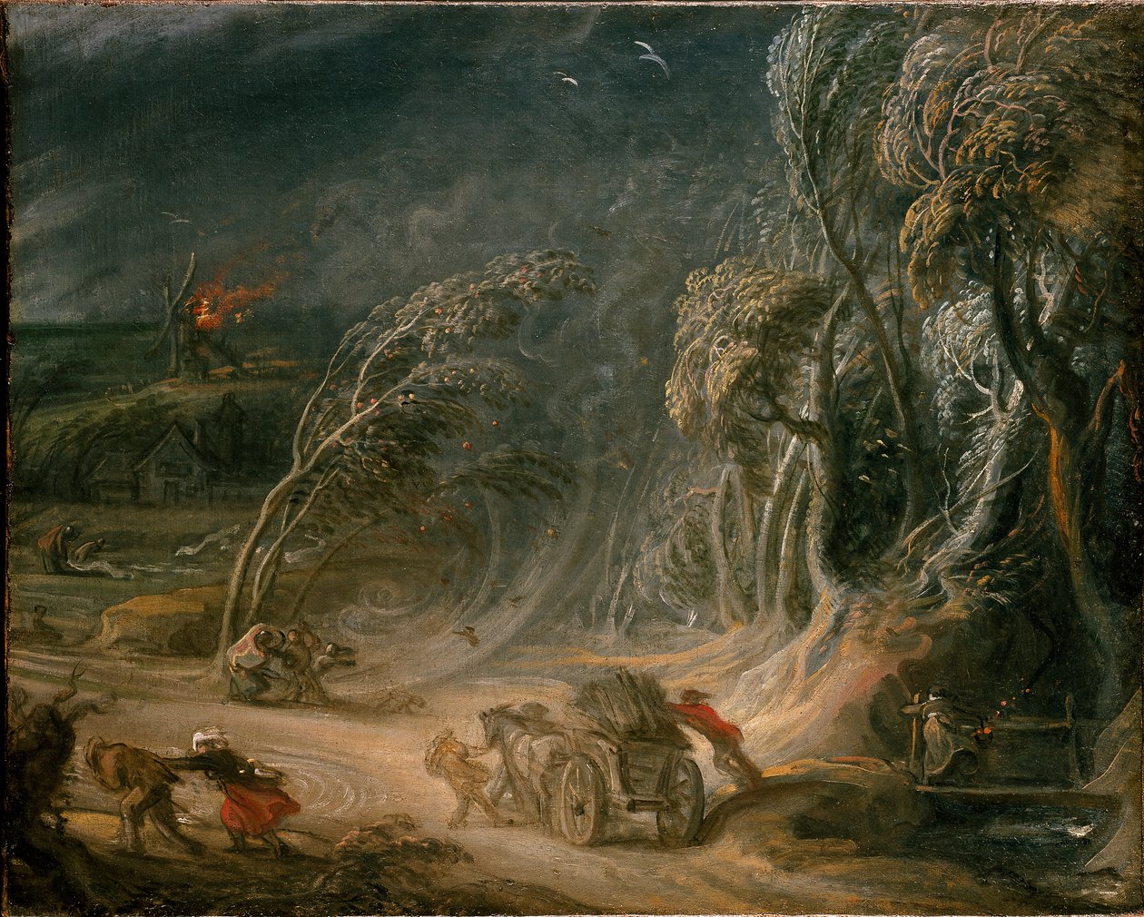 Landschaft: ein Sturm, 18. Jahrhundert von Unbekannt