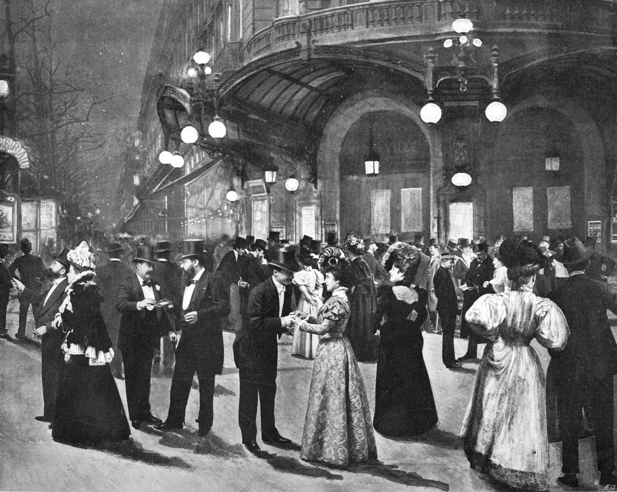 Le Théâtre du Vaudeville - Während der Pause von Unbekannt