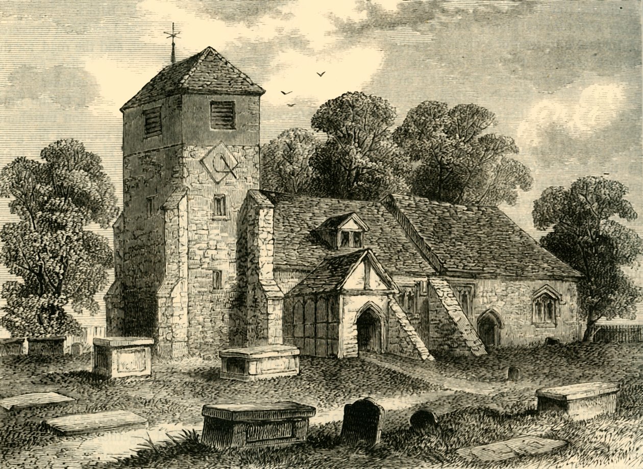 Lee Church im Jahr 1795, ca. 1878 von Unbekannt