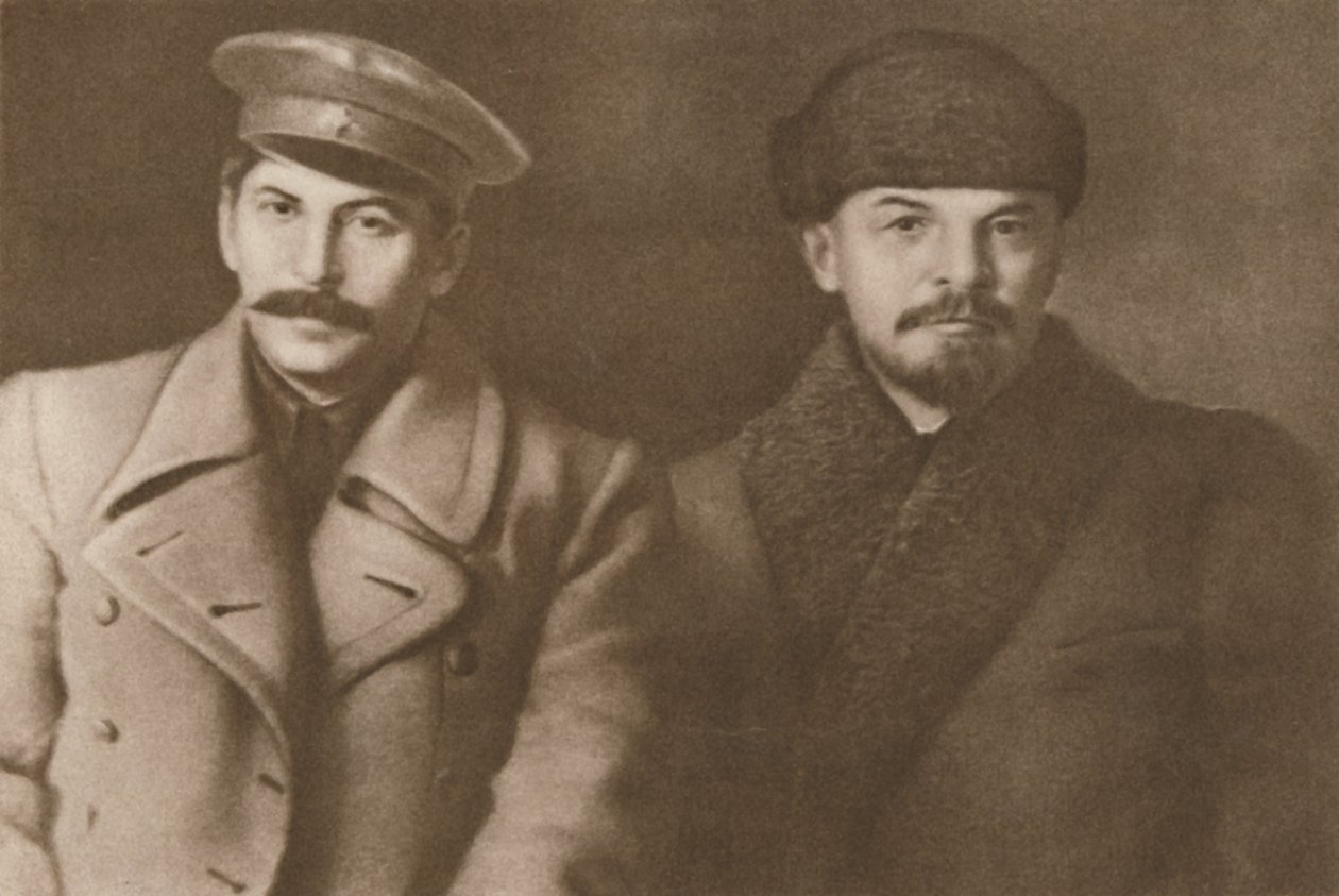 Lenin und Stalin, März 1919, 1939 von Unbekannt