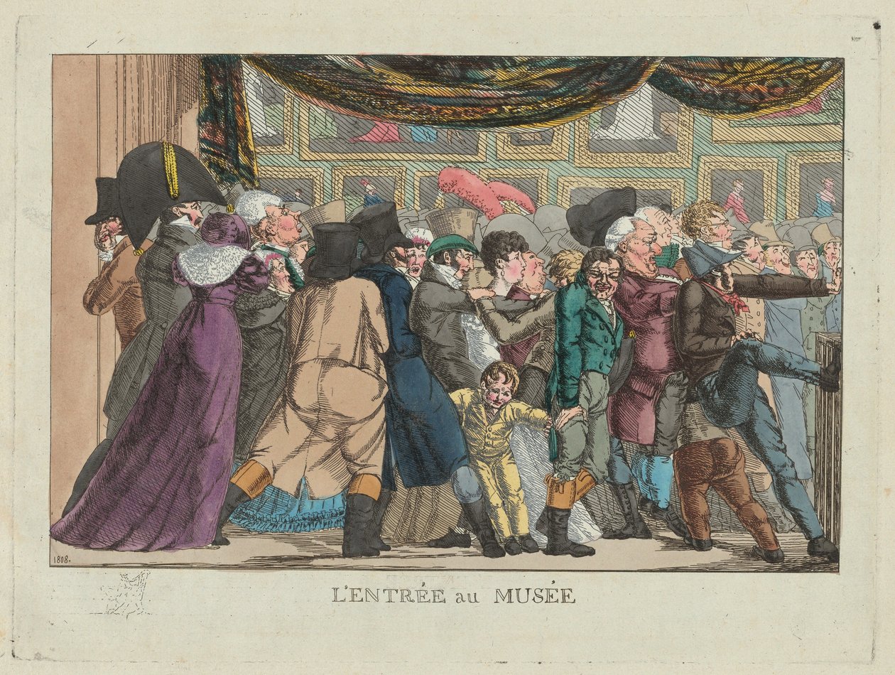 Eingang zum Museum, 1808 von Unbekannt