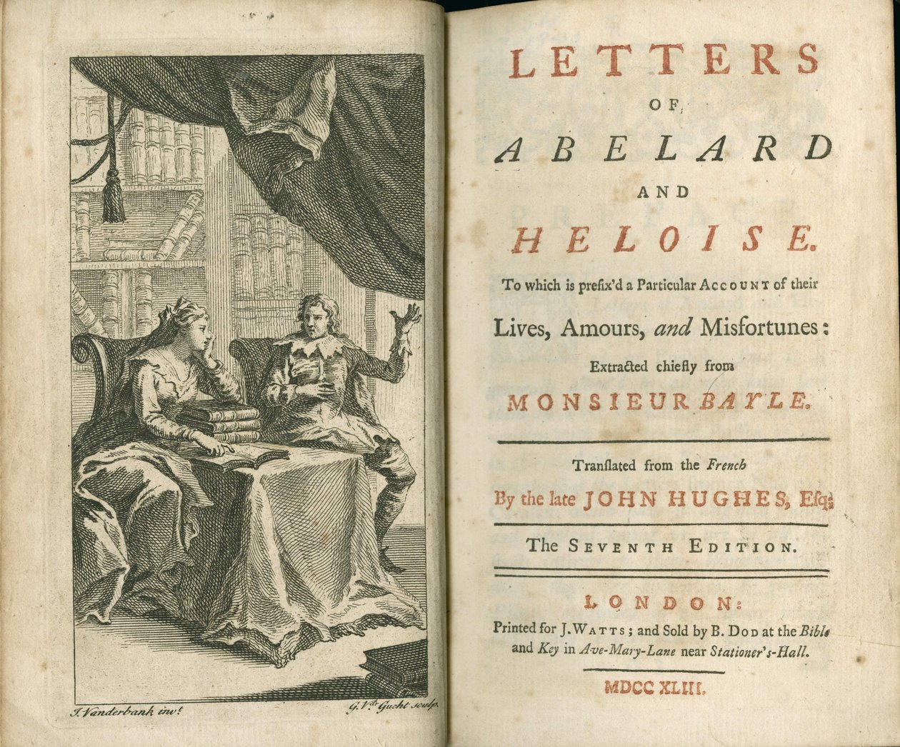 Briefe von Abelard und Heloise, 1743 von Unbekannt