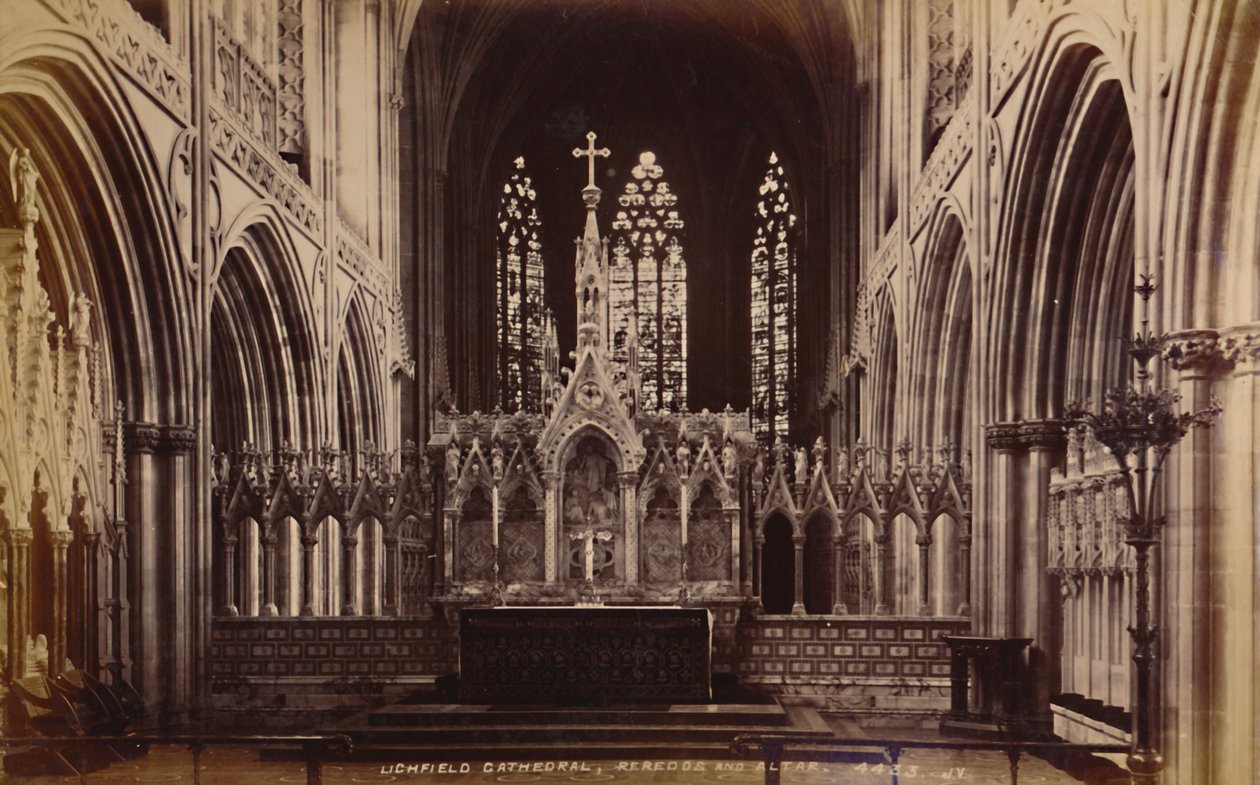 Lichfield Cathedral, Reredos und Altar von Unbekannt