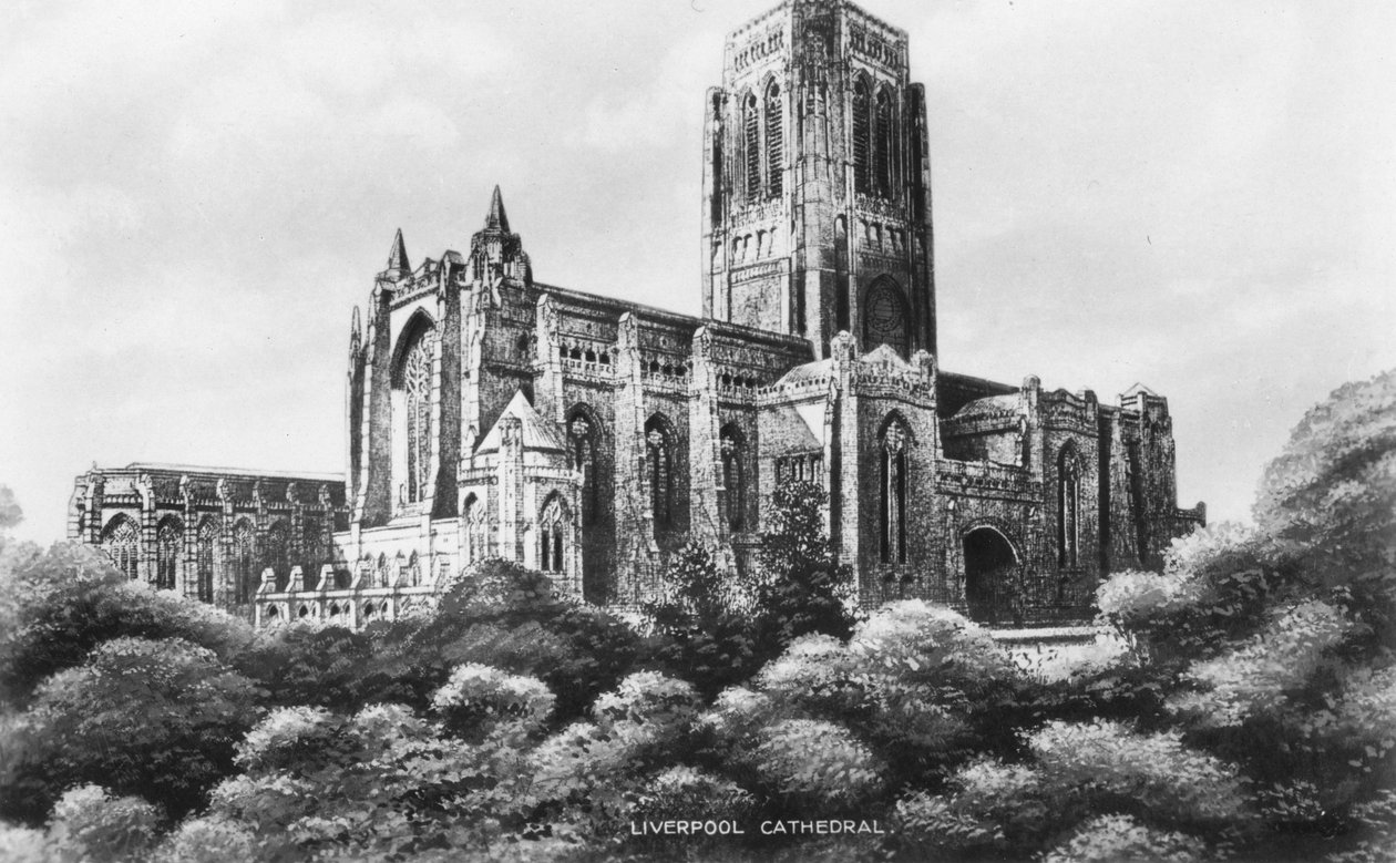 Liverpool Cathedral, Liverpool, Merseyside, frühes 20. Jahrhundert von Unbekannt
