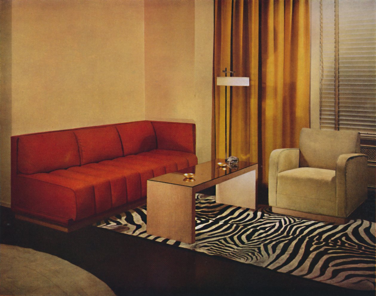 Wohnzimmer von Walter Dorwin Teague, 1939 von Unbekannt