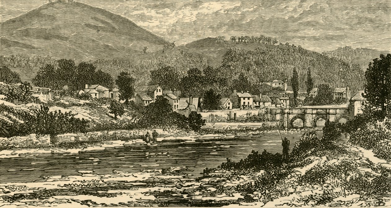 Llangollen-Brücke, 1898 von Unbekannt