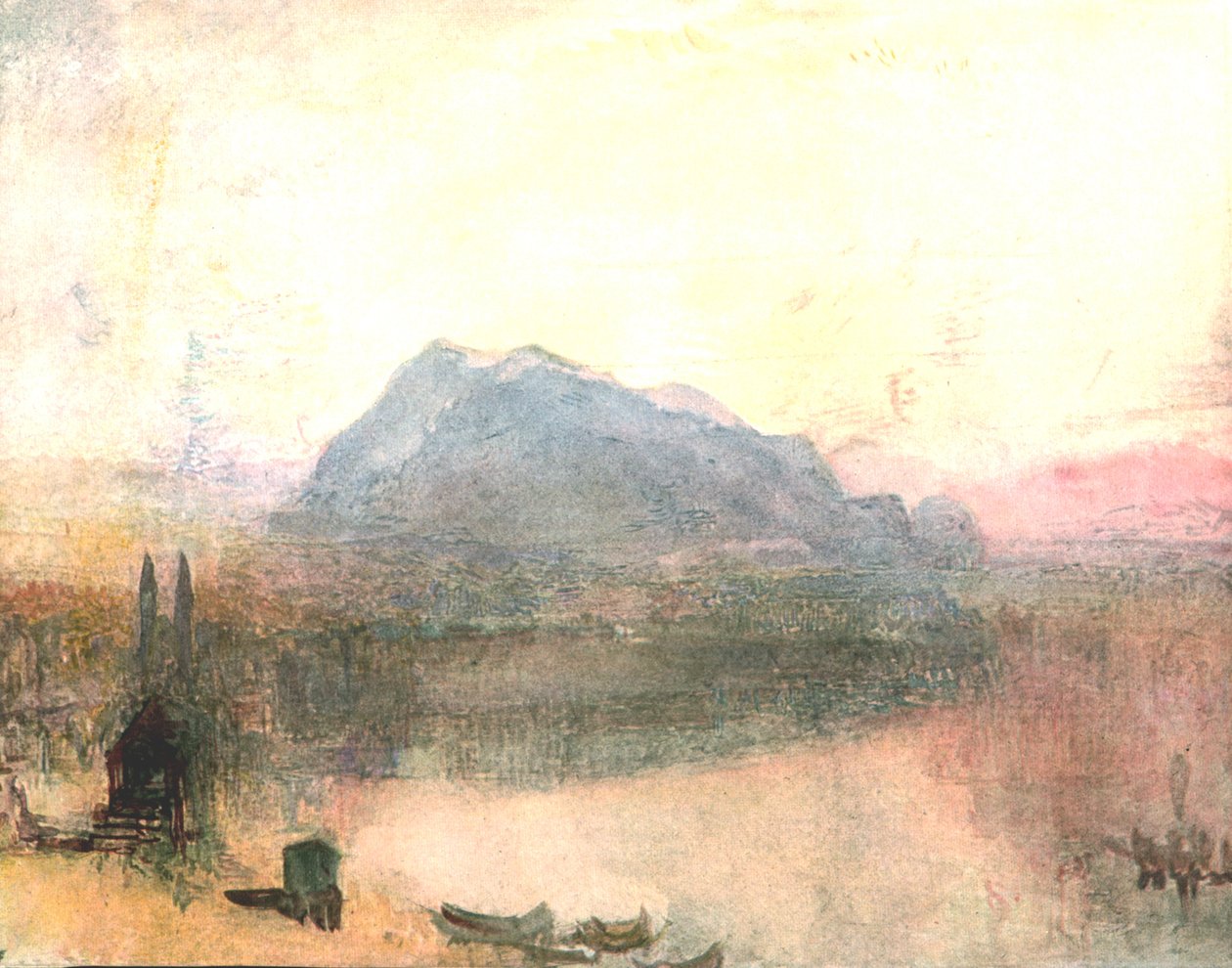 Luzern und der Rigi: Frühe Morgendämmerung, um 1840er, um 1900 von Unbekannt