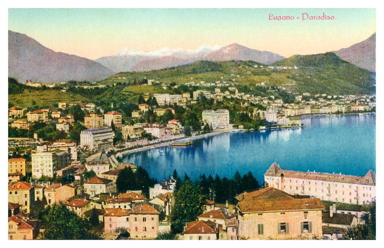 Lugano, Schweiz, 20. Jahrhundert von Unbekannt