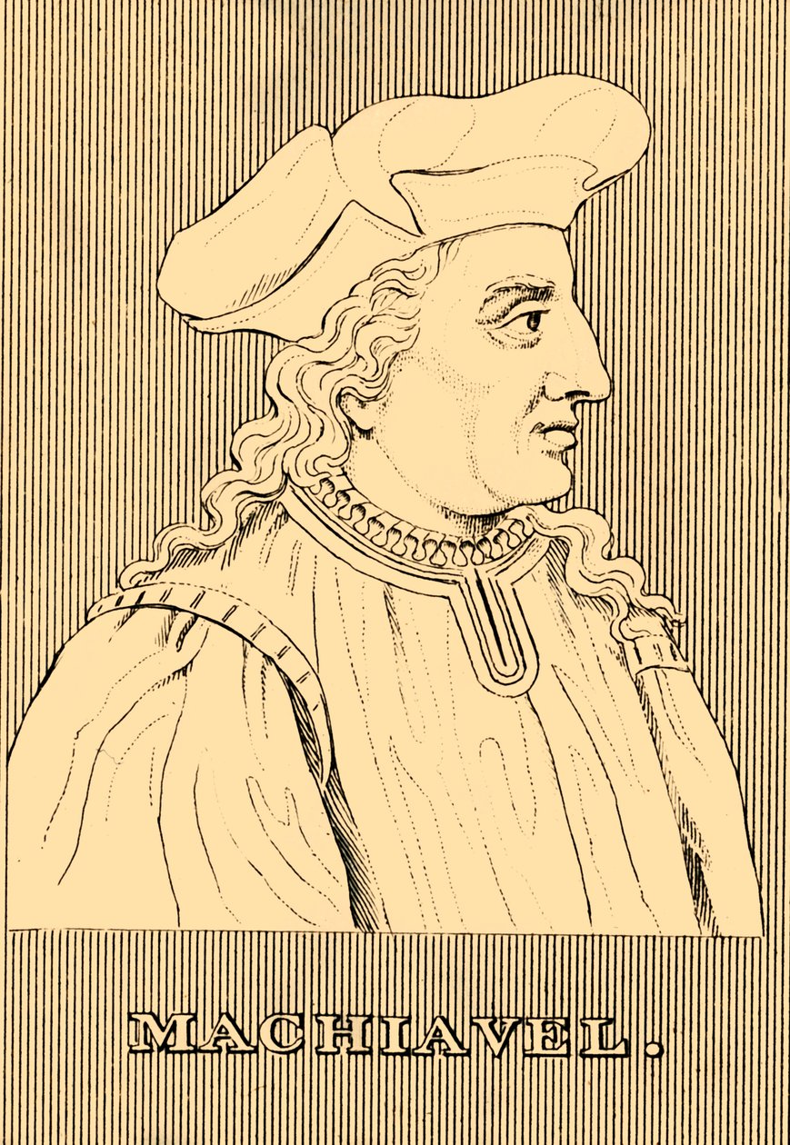 Machiavelli, 1469-1527, 1830 von Unbekannt