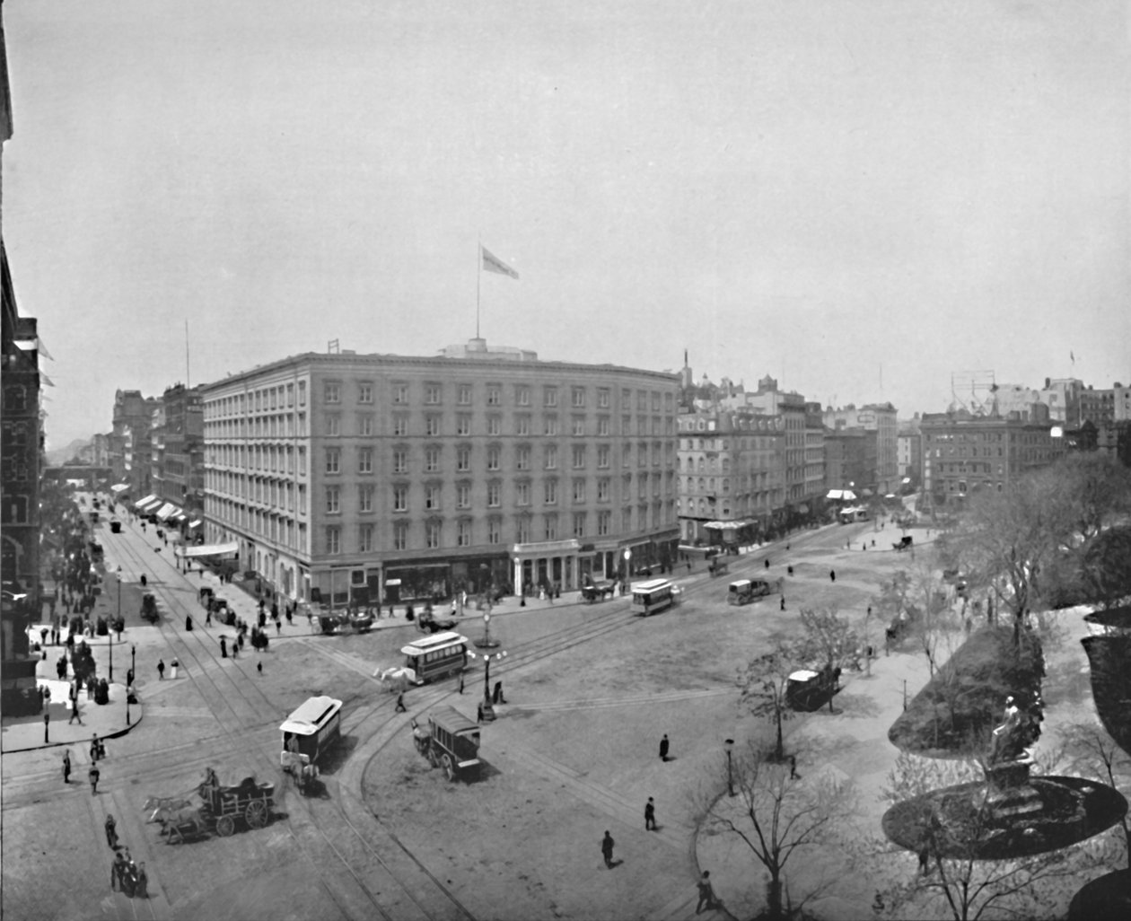 Madison Square, 19. Jahrhundert von Unbekannt