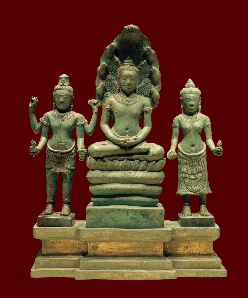 Mahayana-buddhistische Triade von Unbekannt