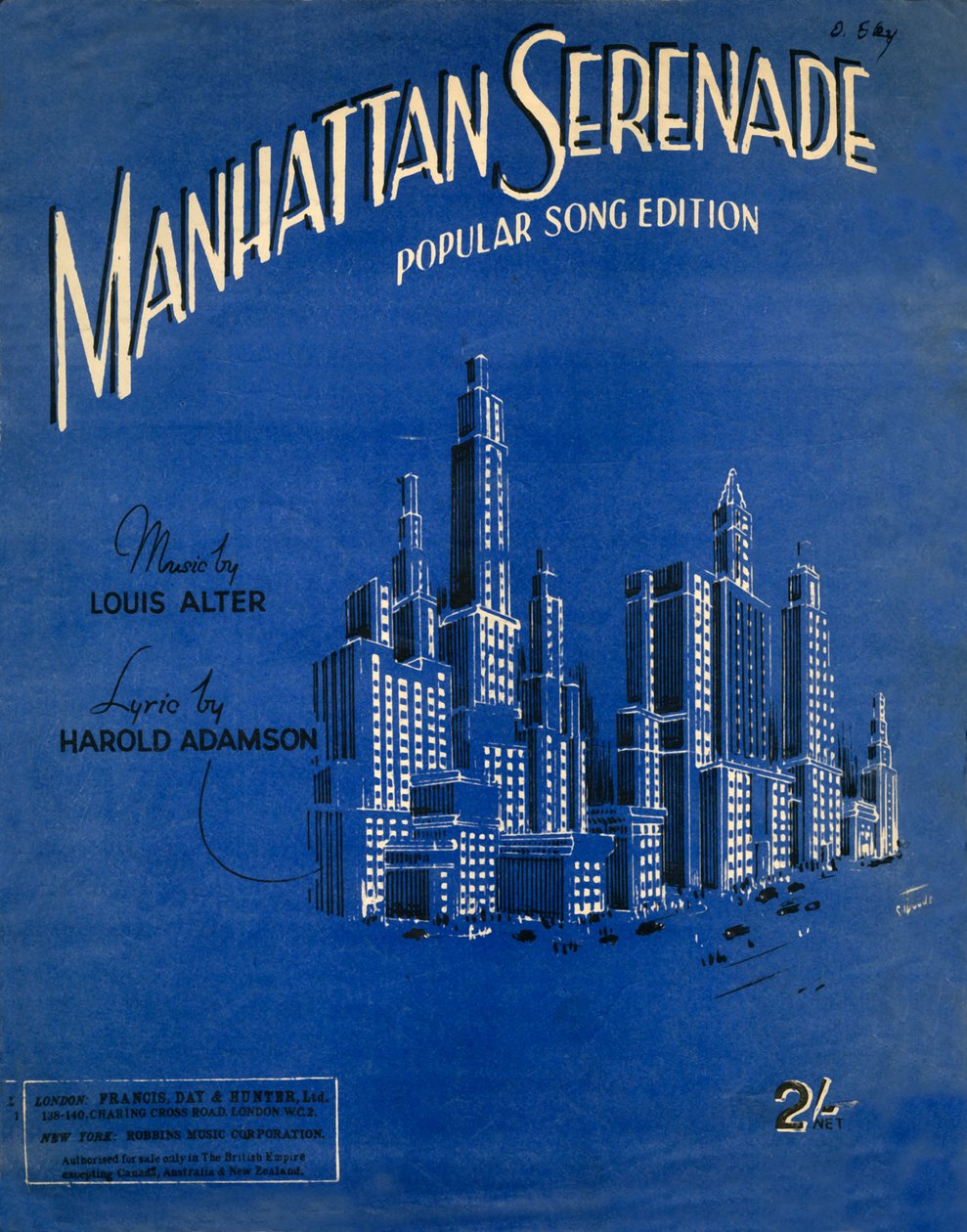 Manhattan Serenade, um 1942 von Unbekannt