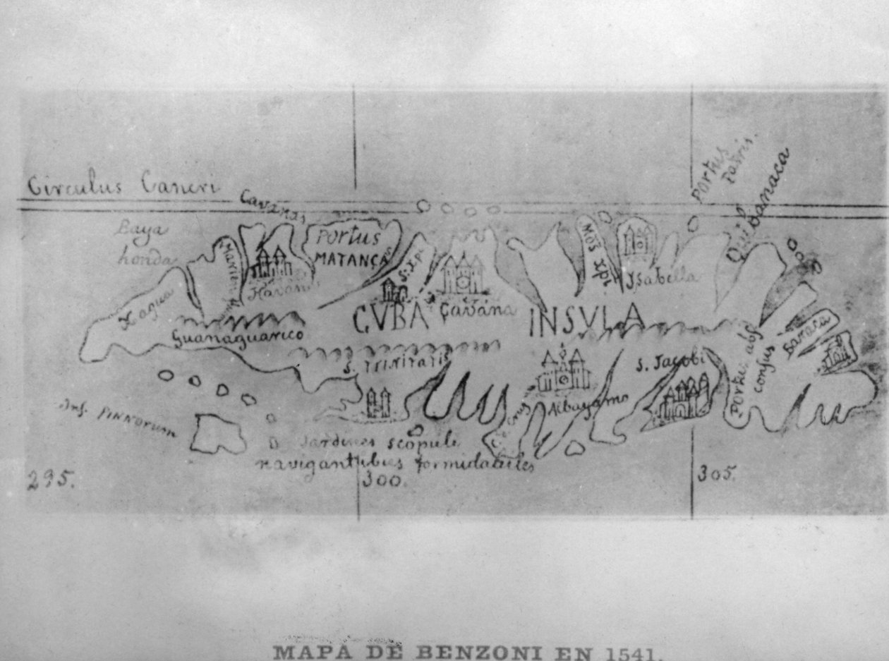 Karte von Benzoni, 1541, 1920er von Unbekannt