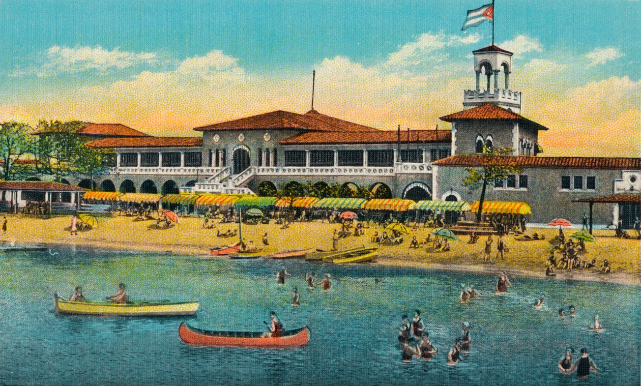 Marianao Badestrand, Havanna, Kuba, um 1910 von Unbekannt
