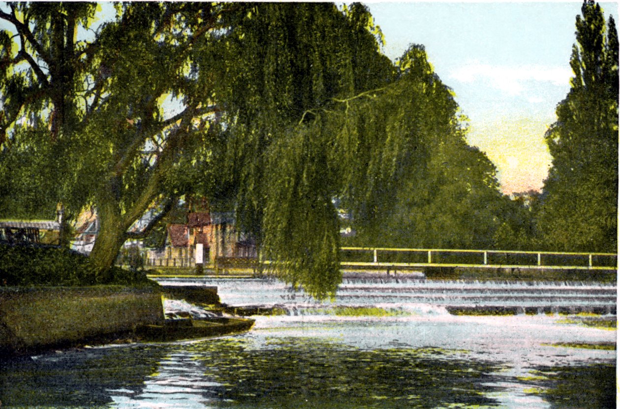 Marlow Weir, Buckinghamshire, 20. Jahrhundert von Unbekannt