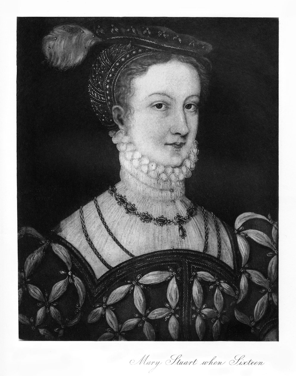 Maria Stuart mit sechzehn, 1907 von Unbekannt