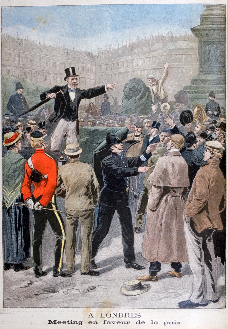 Versammlung für den Frieden, London, 1899 von Unbekannt