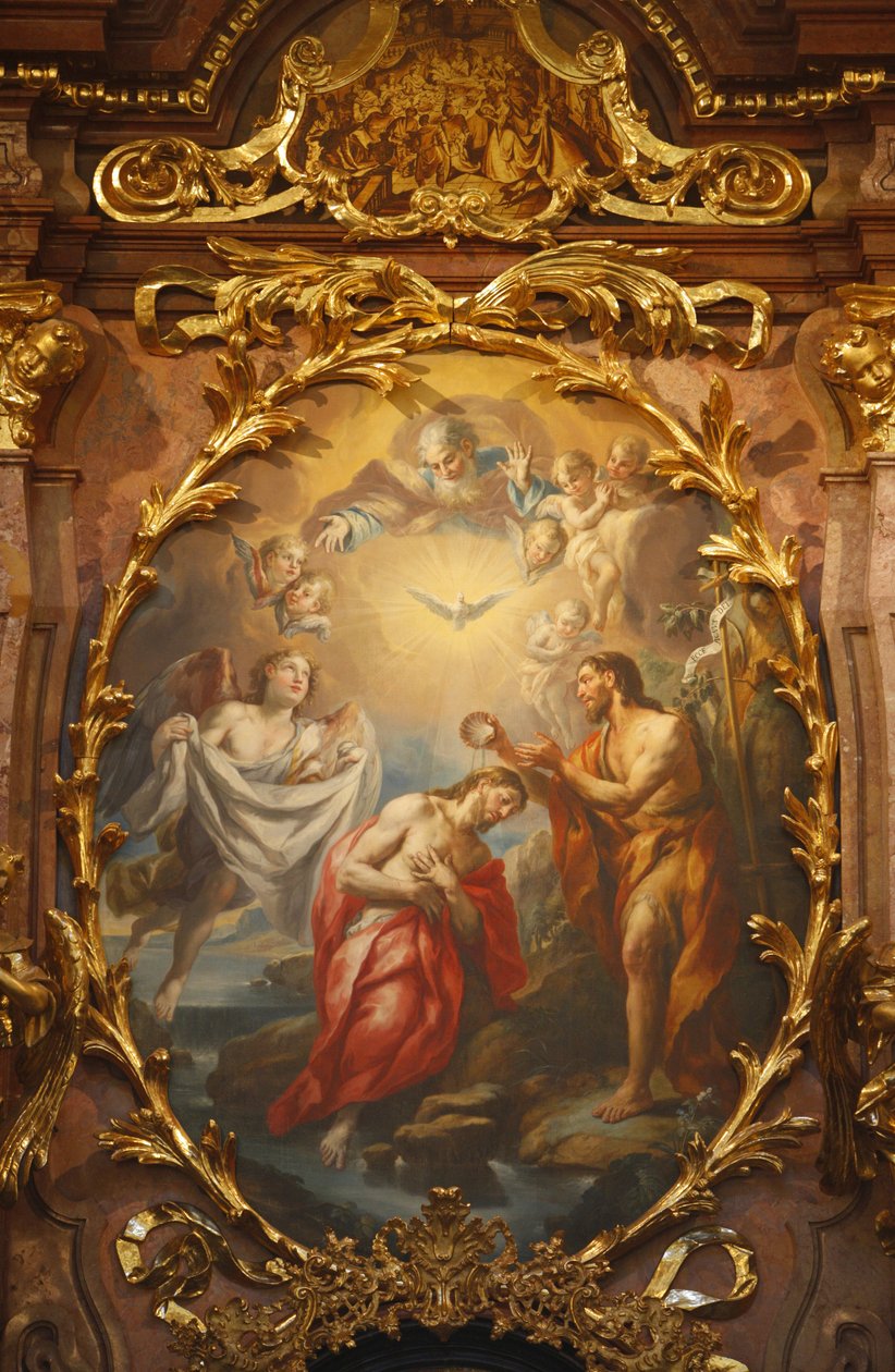 Melker Abtei, Taufe Jesu, Melk, Österreich von Unbekannt