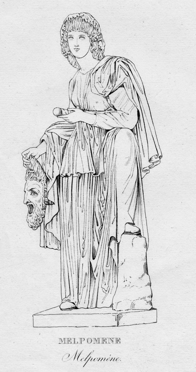 Melpomene, ca. 1850 von Unbekannt