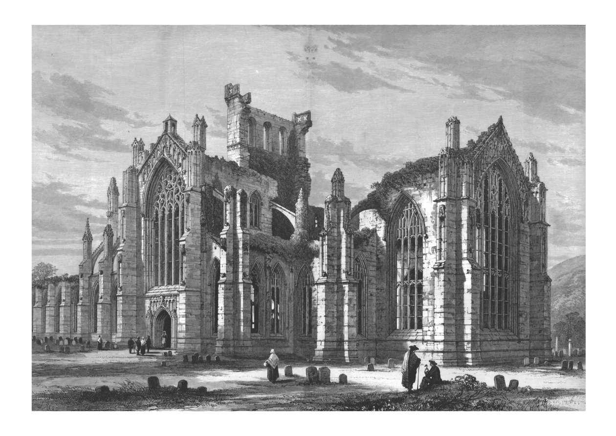 Melrose Abbey von Unbekannt
