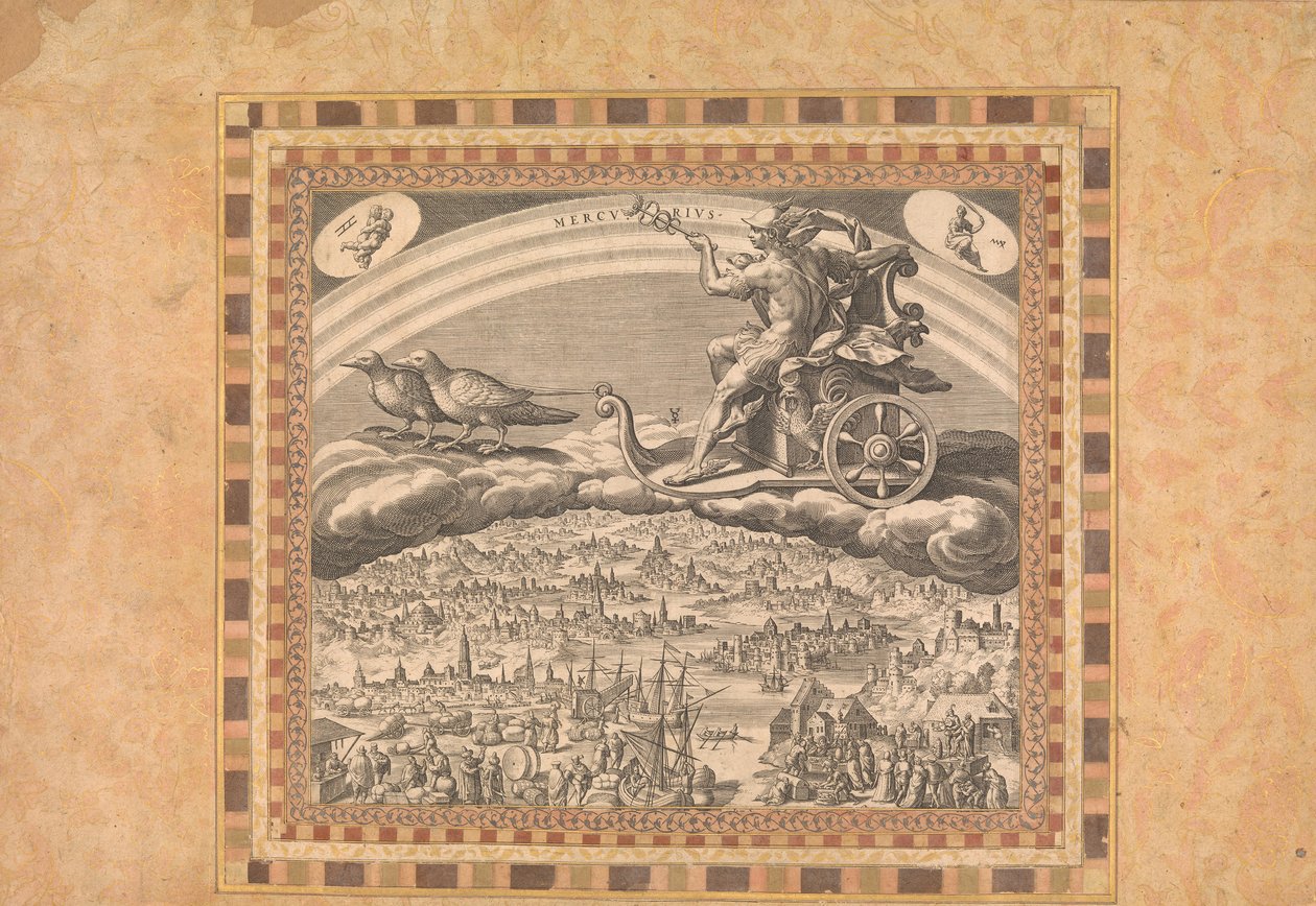 Merkur, Folio aus dem Bellini-Album, ca. 1600 von Unbekannt