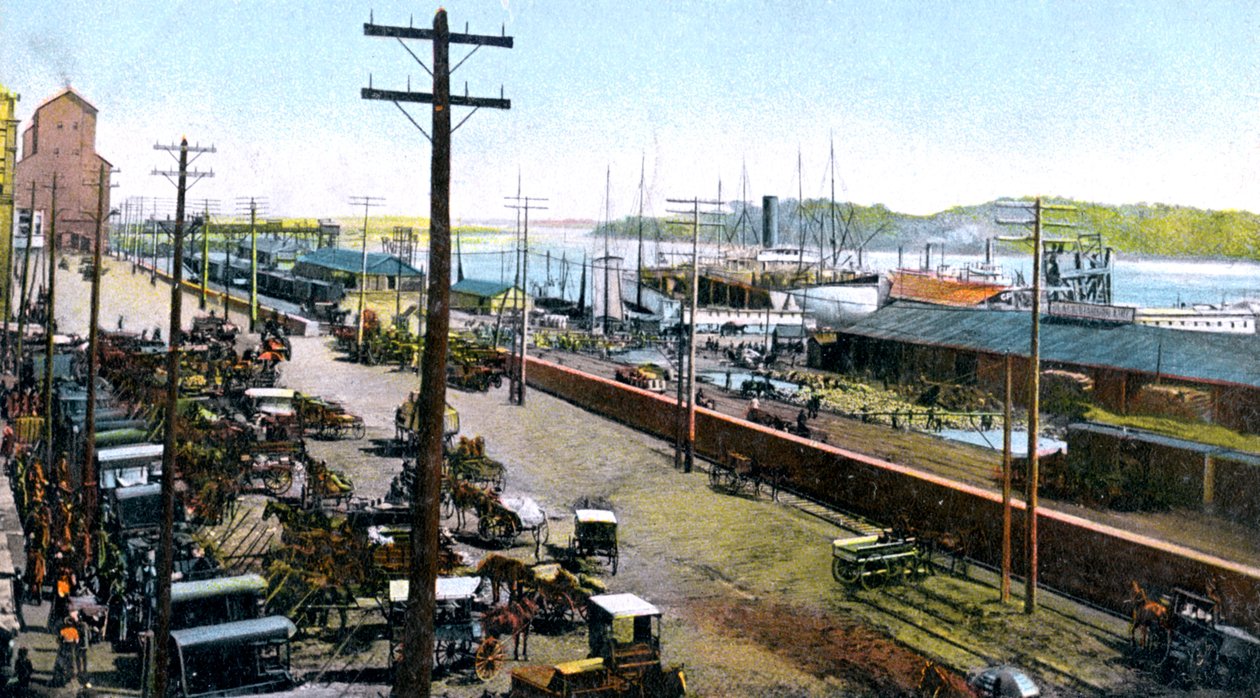 Montreal Hafen, Montreal, Kanada, um 1900er Jahre von Unbekannt