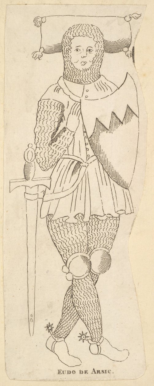 Denkmal von Eudo de Arsie, ca. 1790 von Unbekannt