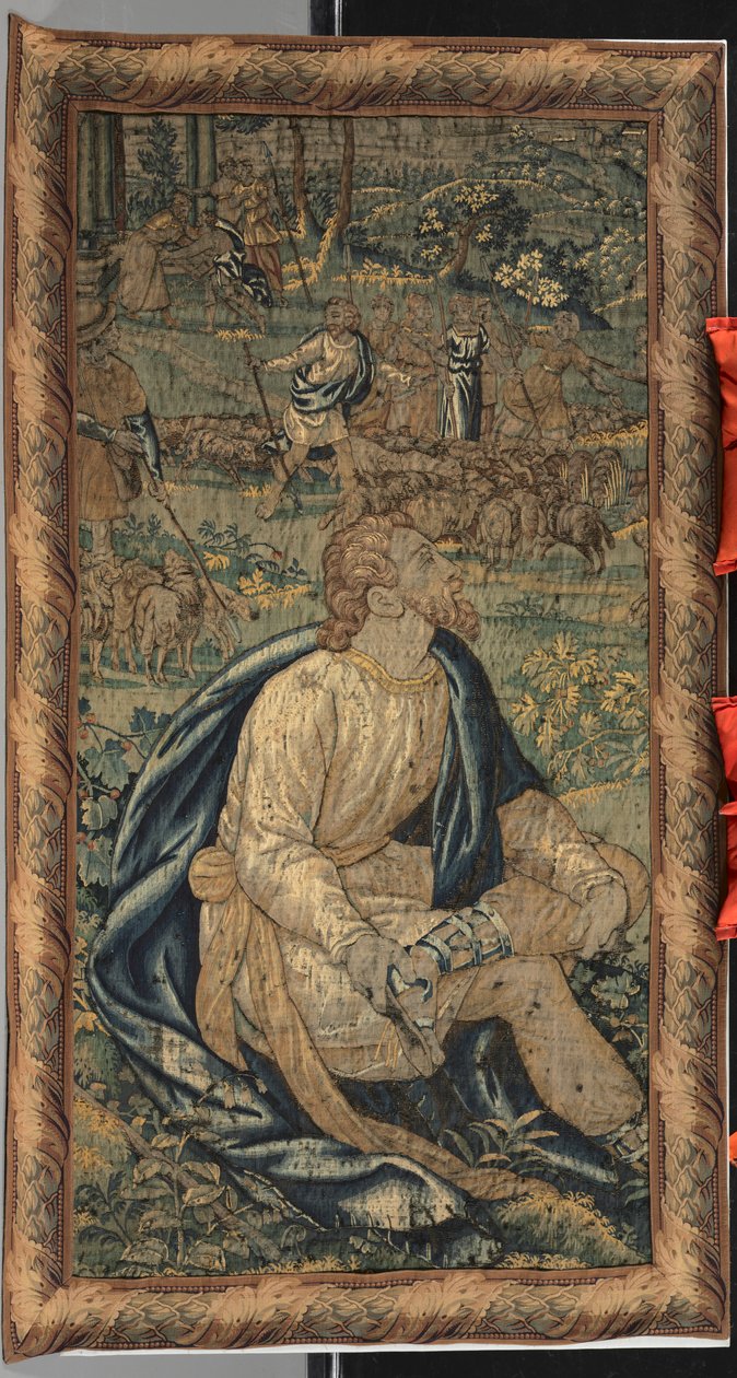 Moses und Jethros Tochter, 17. Jahrhundert von Unbekannt