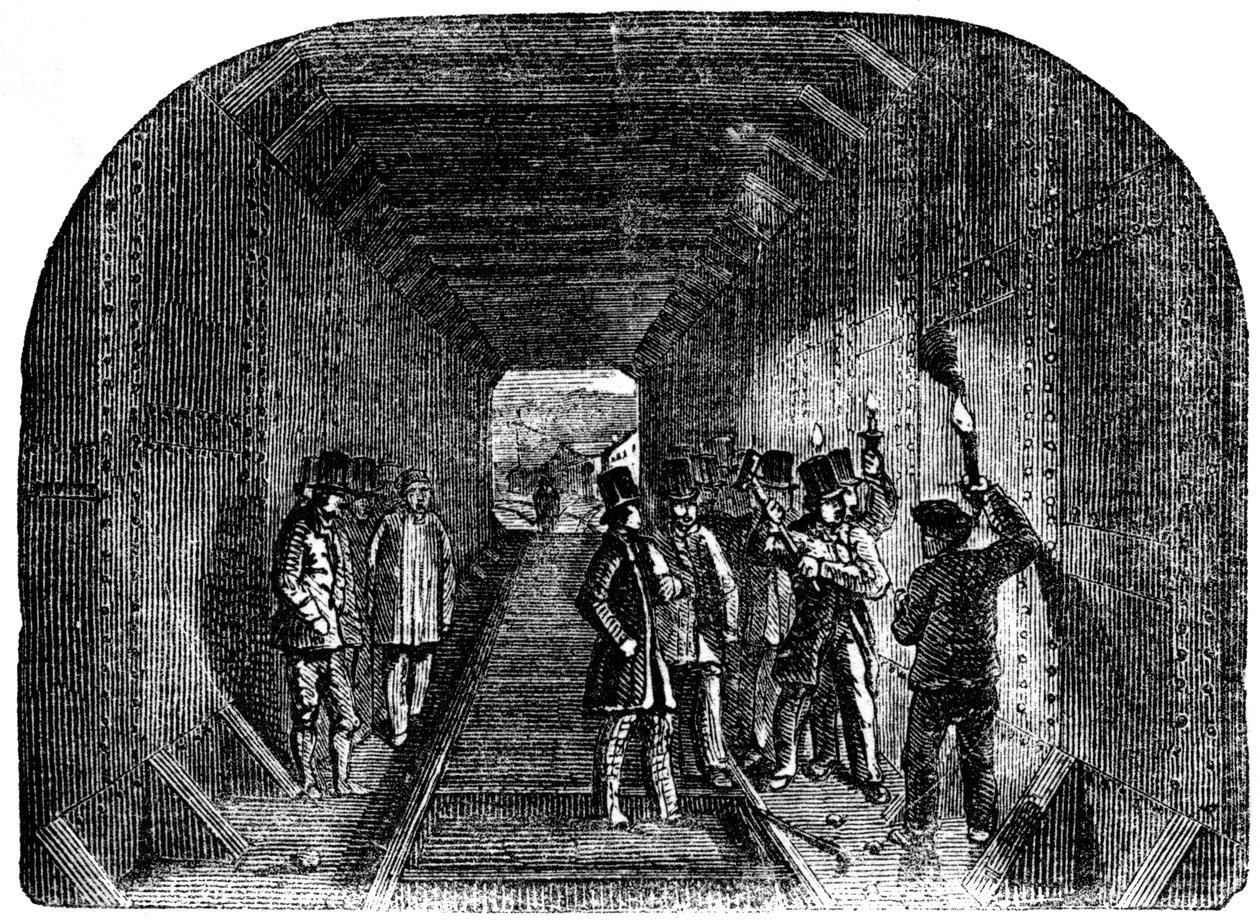 Herr Stephenson setzt den letzten Niet, 1886 von Unbekannt