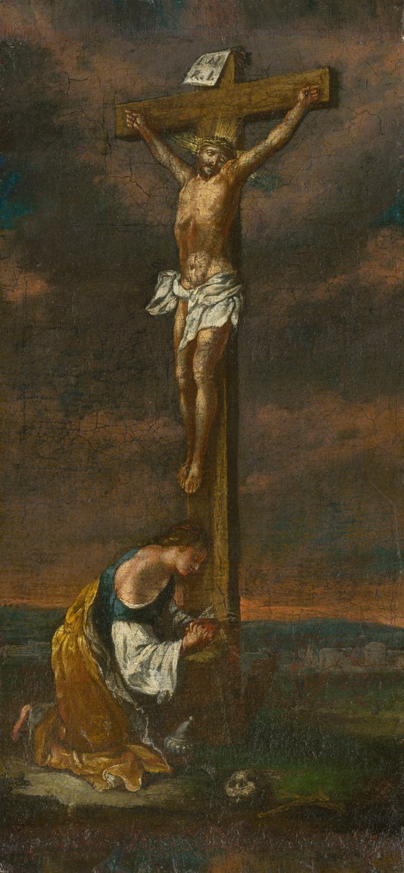 Maria Magdalena unter dem Kreuz von Unbekannt