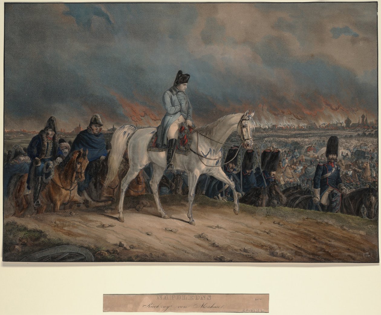 Napoleons Rückzug aus Moskau von Unbekannt