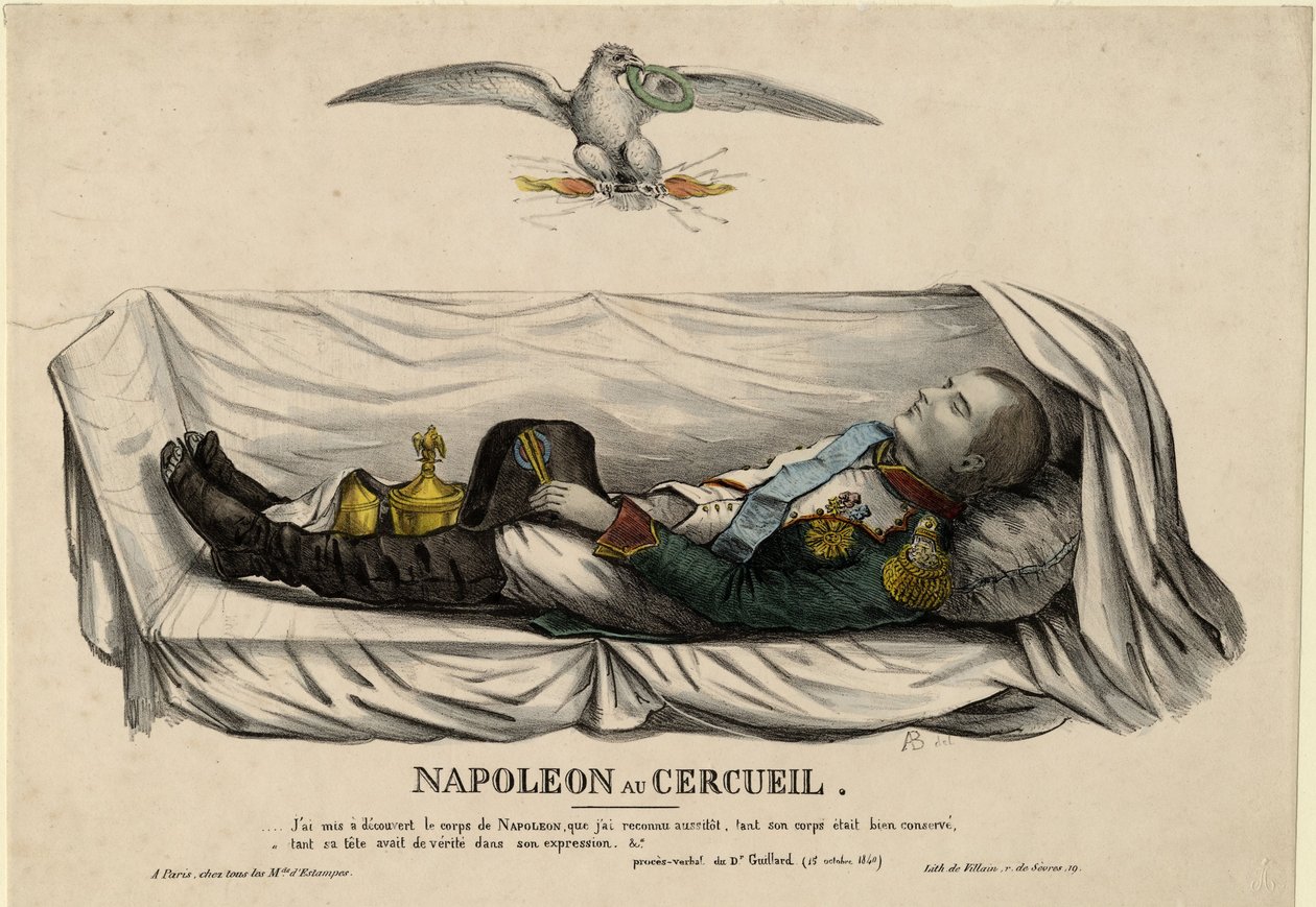 Napoleons Sarg, ca. 1840 von Unbekannt