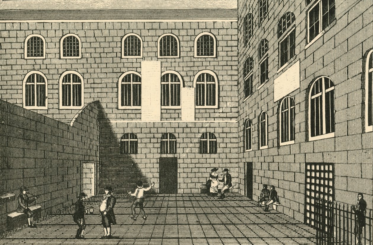 Newgate, Innerer Hof, 18. Jahrhundert von Unbekannt
