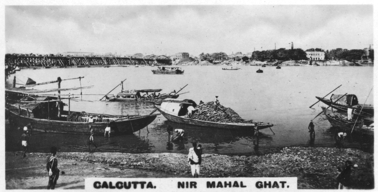 Nir Mahal Ghat, Kalkutta, Indien, ca. 1925 von Unbekannt