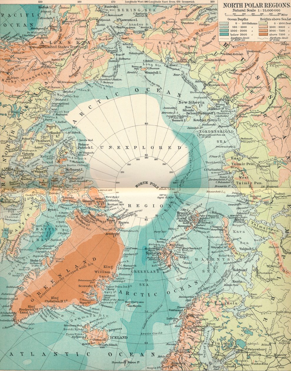 Nordpolargebiete, ca. 1903 von Unbekannt