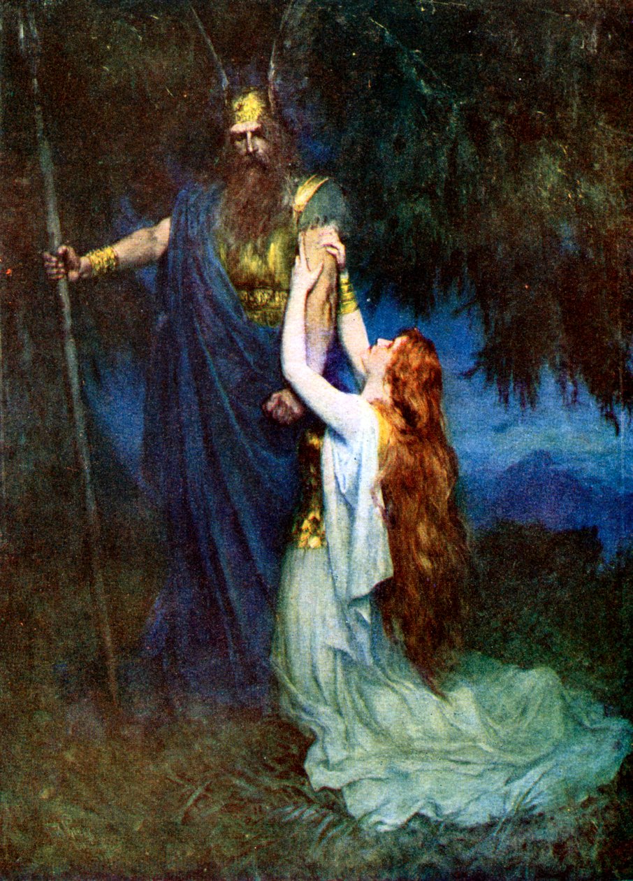 Odin und Brunhilde von Unbekannt